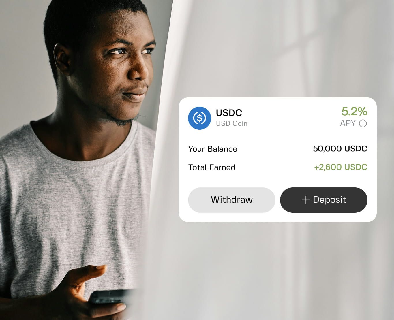 Flexible savings interface